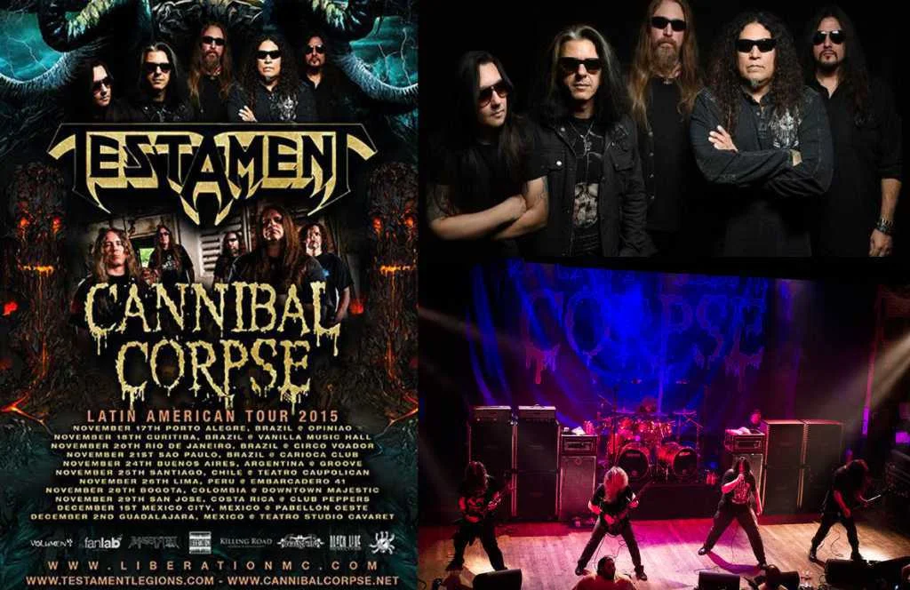 Show Testament e Cannibal Corpse Curitiba